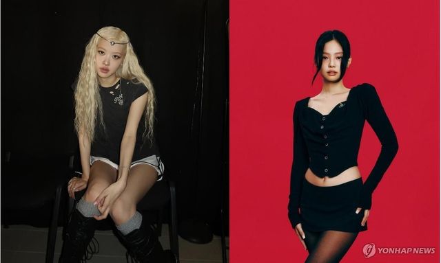 블랙핑크 로제(좌)와 제니(우)