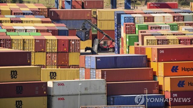 독일의 한 컨테이너 터미널