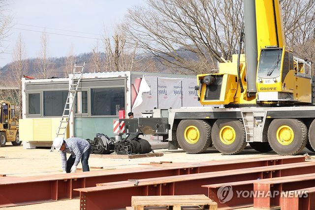 산불 이재민 임시주거시설 '모듈러주택' 설치