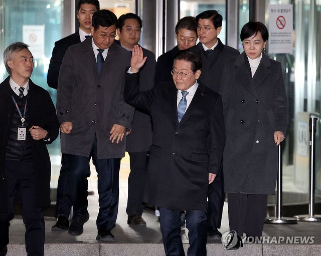 결심 공판 마친 민주당 이재명 대표