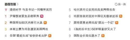 바이두 인기 검색어