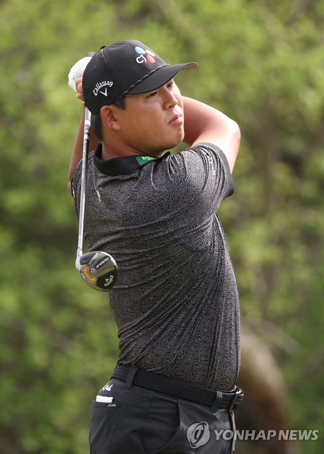 김시우의 1라운드 경기 모습. 