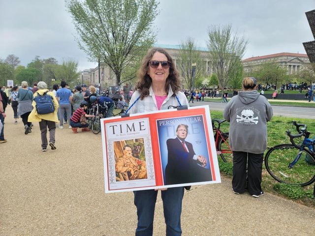 트럼프 반대 시위 참가한 미국 시민