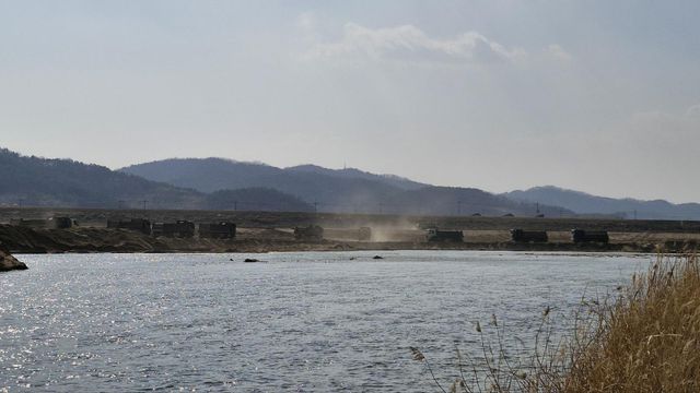 하천환경정비사업이 진행되고 있는 합천 황강 일대