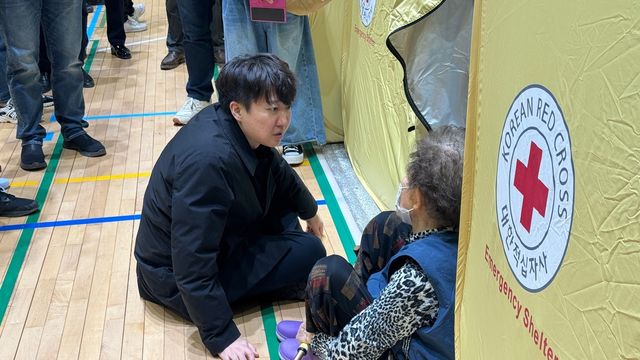 이재민과 만난 개혁신당 이준석 의원