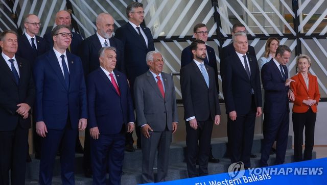 지난해 12월 브뤼셀에서 열린 EU-서부발칸 정상회의
