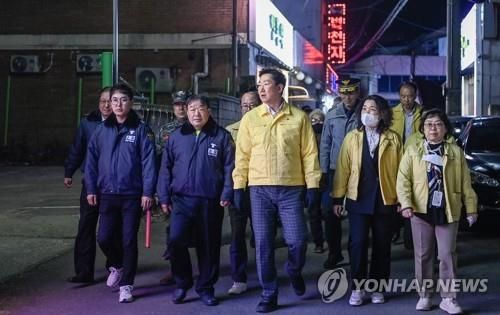 희매촌 일원 합동순찰 나선 원강수 원주시장