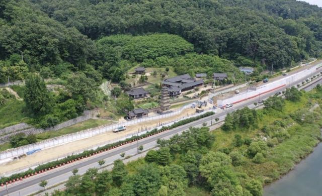 국보 '안동 법흥사지 칠층전탑' 전경 