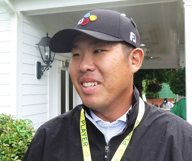 8일(한국시간) 연습 후 취재진 만난 안병훈