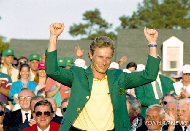 1993년 마스터스 우승 당시 랑거의 모습