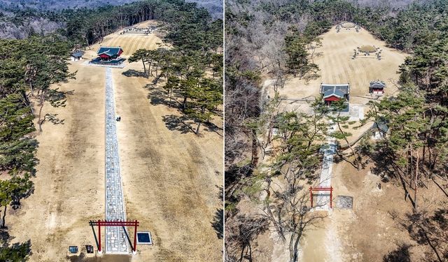 영릉(英陵·왼쪽)과 영릉(寧陵) [사진/백승렬 기자]