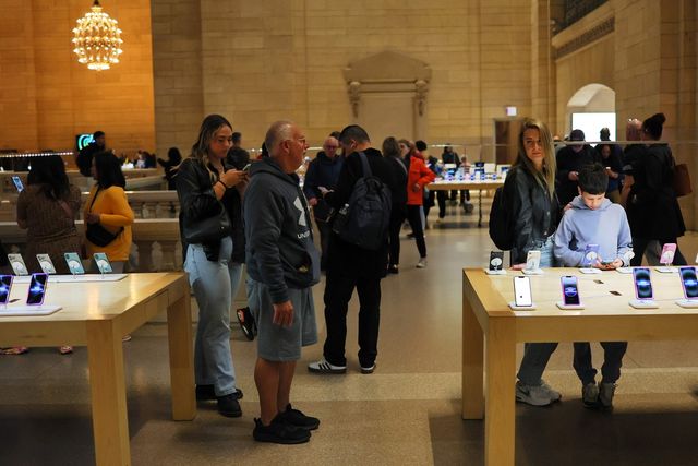 4일(현지시간) 미국 뉴욕의 애플 매장 