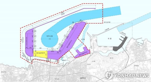 제주신항계획 평면도
