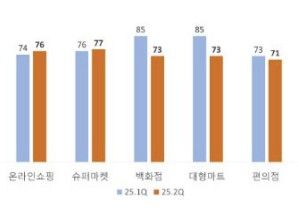소매업태별 RBSI 전망치