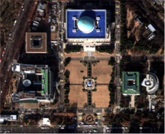 국토위성으로 찍은 국회의사당 