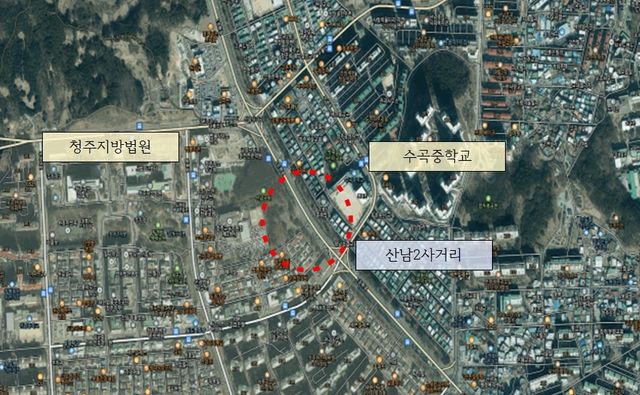 산남2사거리 침수 예방 시설 설치