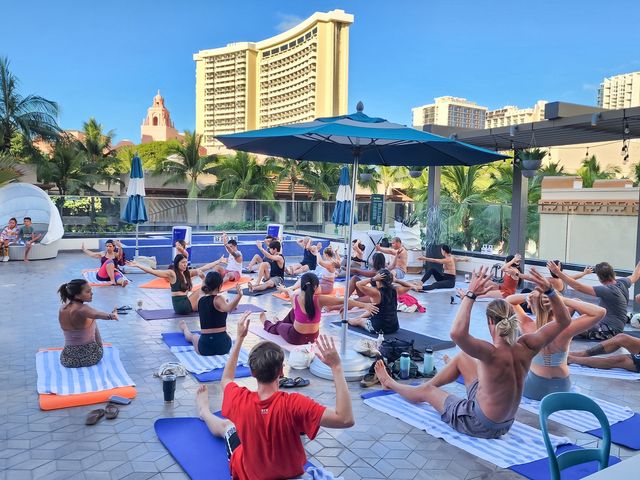 비치커머 호텔의 요가 교실 [사진/성연재 기자]