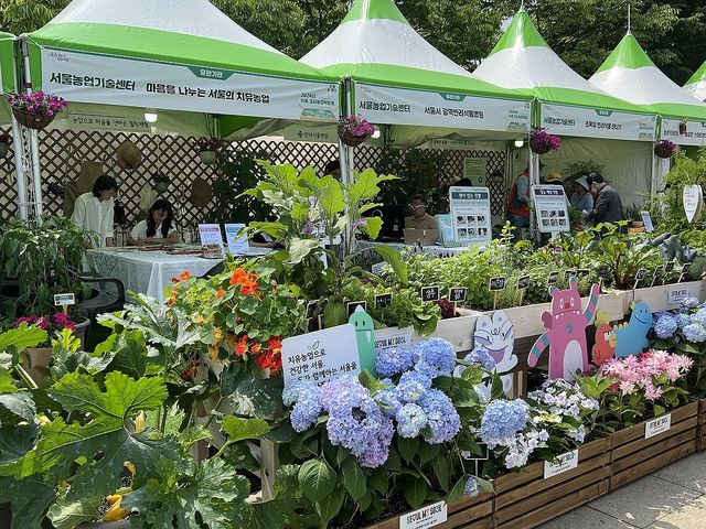 작년 서울도시농업박람회 현장