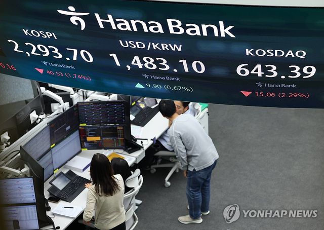 미국 상호관세 발효, 코스피 2,300선 아래로