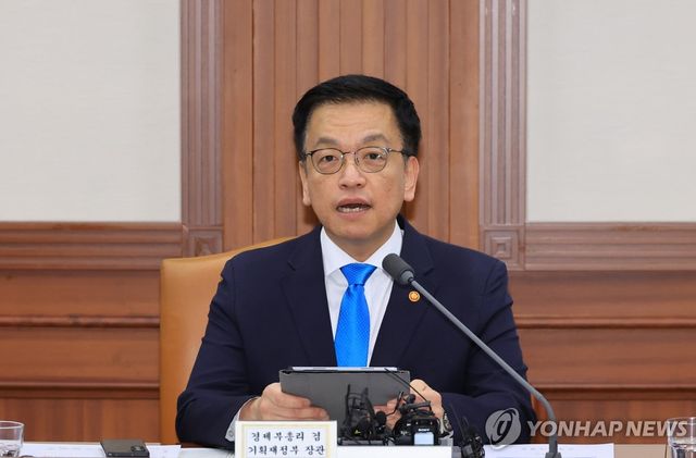 발언하는 최상목 부총리