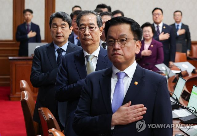 한덕수 권한대행 국무회의 주재