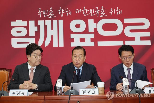 발언하는 권영세 비상대책위원장