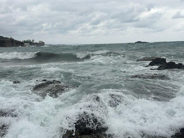 포항 해안 파도