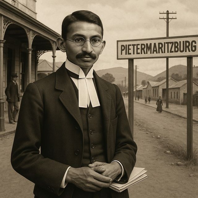 남아프리카 피터마리츠버그의 간디 변호사 시절