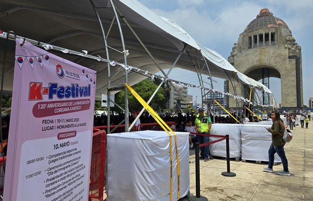 멕시코 혁명기념탑 광장에서 펼쳐진 K-페스티벌