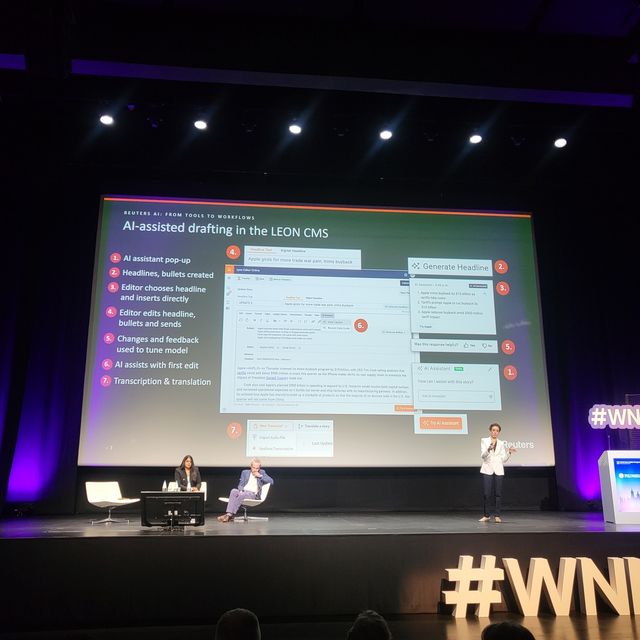 로이터 콘텐츠관리시스템(CMS)에 통합한 AI 프로토타입 