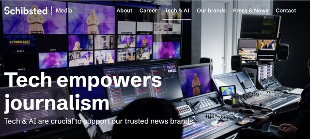 쉬브스테드 미디어의 AI 서비스 