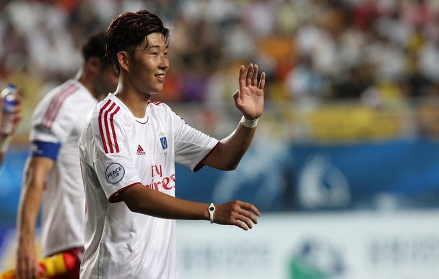 함부르크 시절의 손흥민.