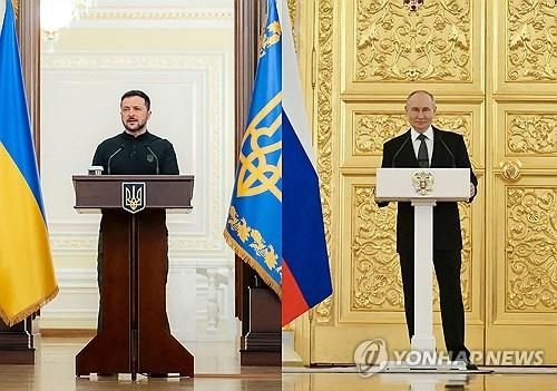 젤렌스키 대통령과 푸틴 대통령