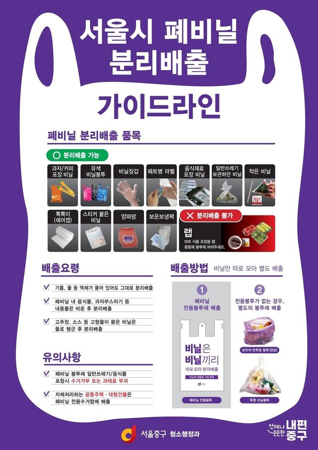 폐비닐 분리배출 가이드라인