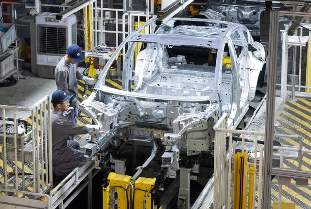 중국 전기차 업체 니오의 중국 헤페이 공장