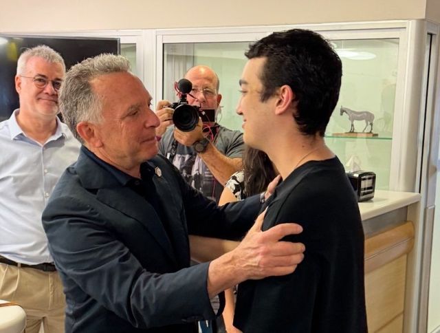 에단 알렉산더(오른쪽) 만난 스티브 위트코프 미국 중동특사