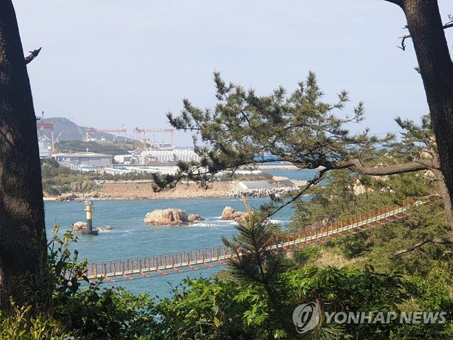 울산 대왕암공원 출렁다리