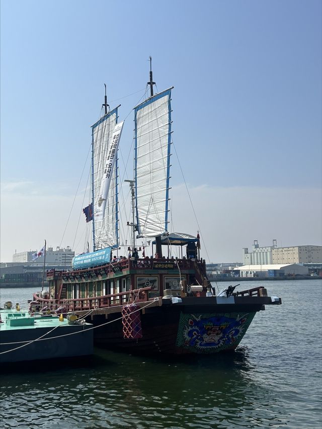 오사카에 도착한 조선통신사선