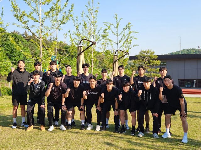 남자 핸드볼 국가대표 선수단.