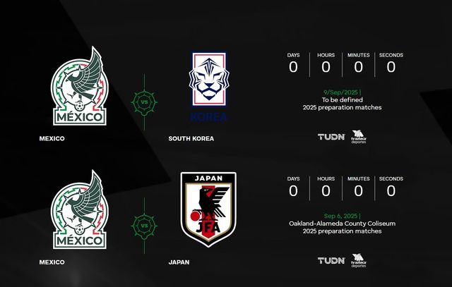 9월 한국·일본과 평가전 일정을 공개한 멕시코축구협회