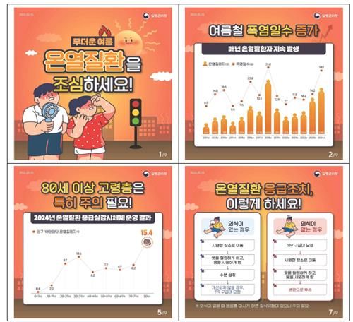 온열질환 주의 안내 카드