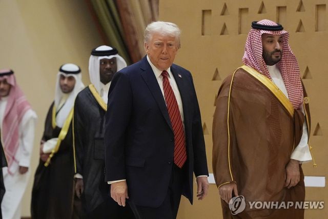 트럼프 미국 대통령과 무함마드 사우디 왕세자
