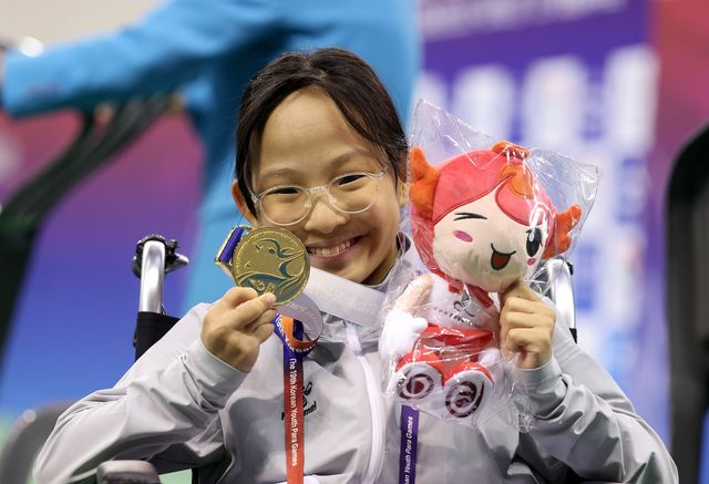 권은재, 전국장애학생체전 여자 배영 50ｍ 우승