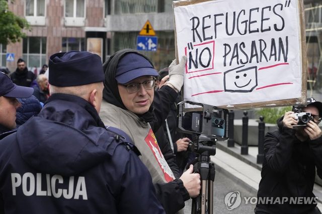 폴란드 난민 반대 시위