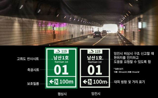 개선된 위치번호판 모습