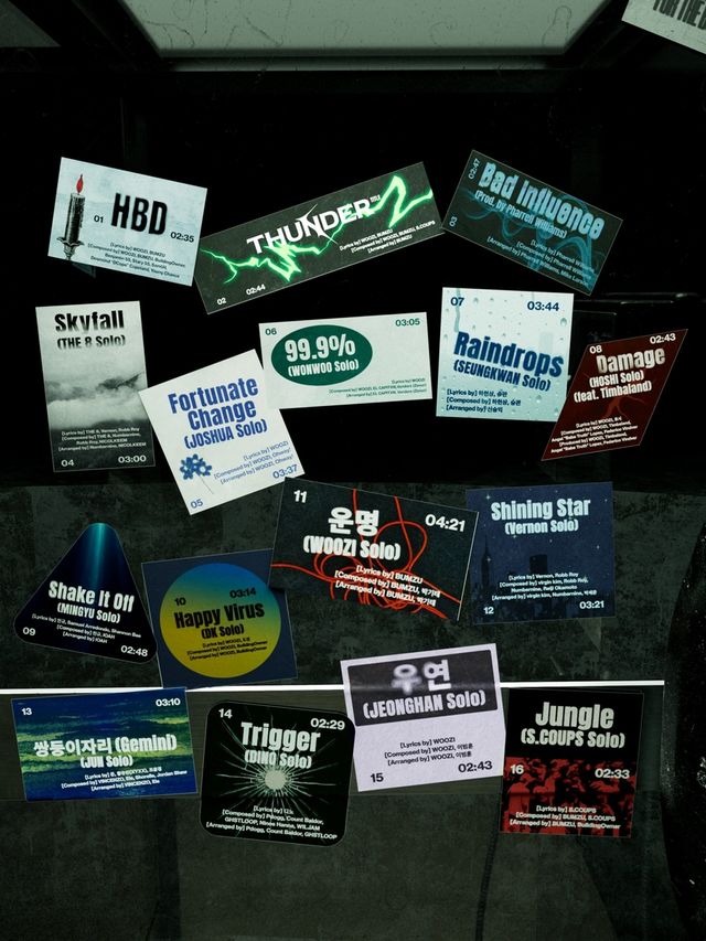 세븐틴 '해피 버스트데이' 트랙리스트