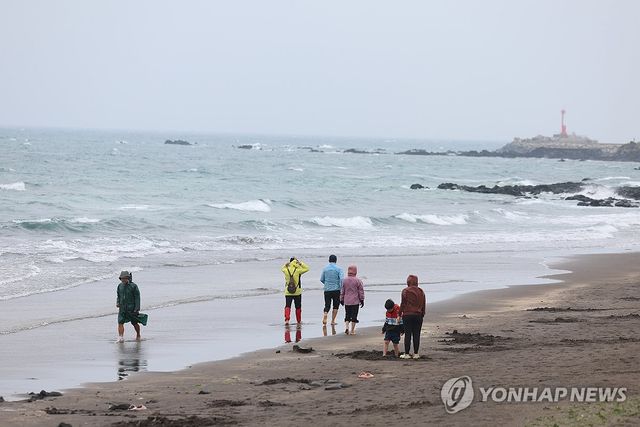 비바람 치는 제주