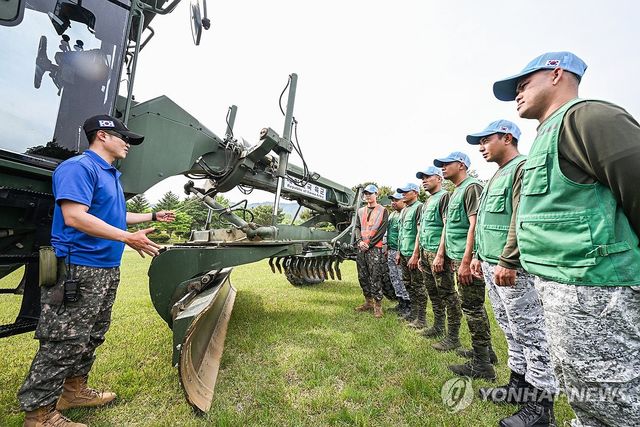 육군, UN 평화유지활동 삼각협력 공병훈련 실시