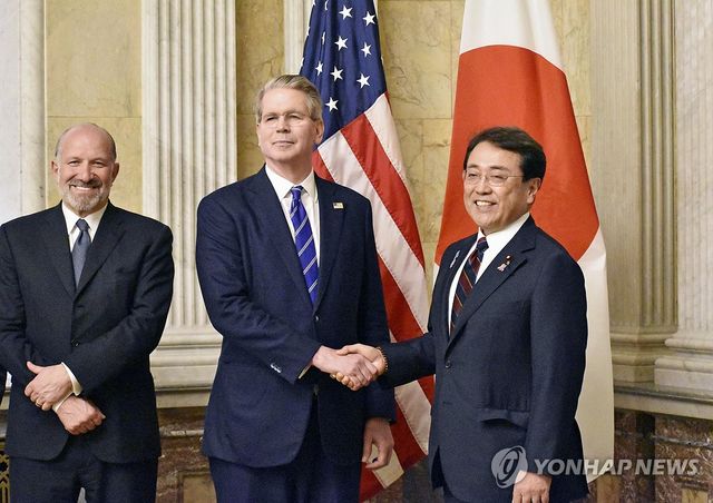 미일, 워싱턴서 2차 관세협상