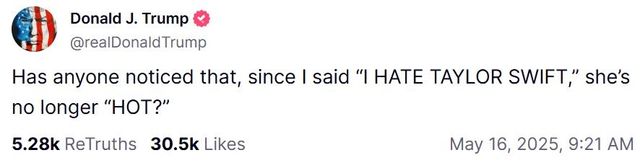 도널드 트럼프 미국 대통령이 트루스소셜에 올린 글